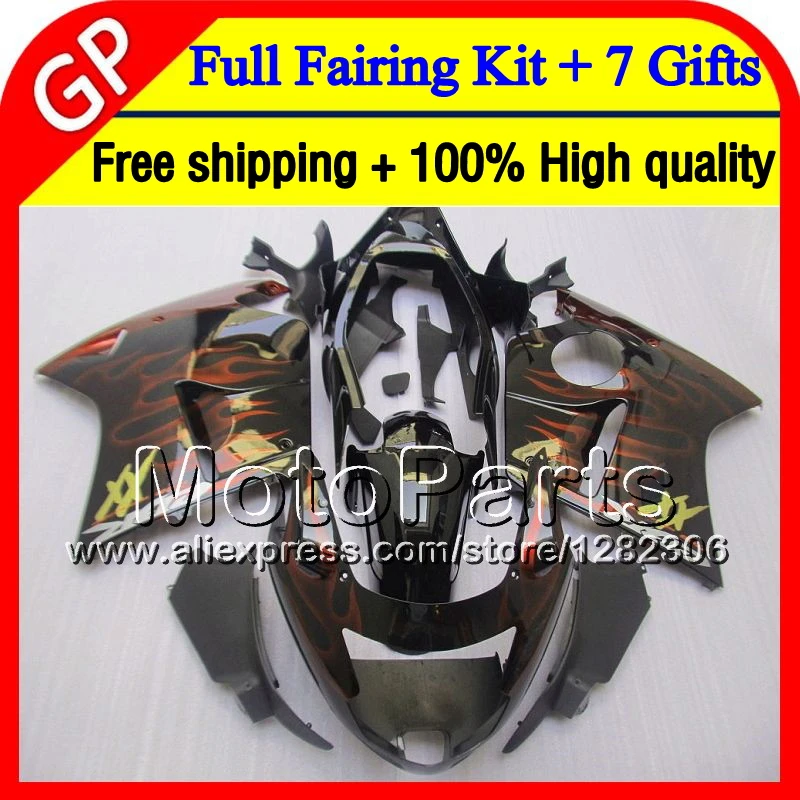 7 подарки + Orange blk Для HONDA CBR1100XX 96 97 98 99 00 01 CBR1100 XX 42MP43 CBR 1100XX 02 03 04 05 06 07 1100 обтекатель|cbr