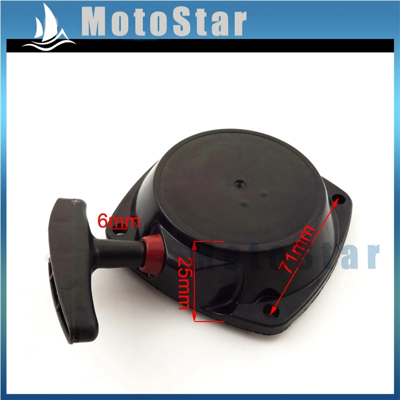 Черный стартер с отдачей для Go Ped Gsr40 TS G43L 43cc 2 тактный двигатель Газовый скутер
