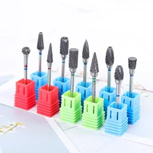 1 x Pro Серебряная карбидная Вольфрамовая сталь для ногтей для электрической машины пилка для ногтей Маникюр Педикюр Инструменты