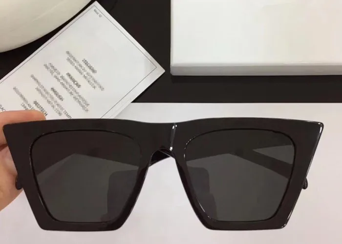 ZHS Мода 41468 стиль градиент кошачий глаз солнцезащитные очки для женщин Рамки Винтаж Для бренд дизайн защита от солнца очки - Название цвета: Черный