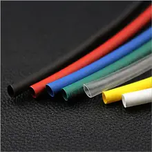 Tubes thermorétractables en Polyolefin, multicolores, 1, 1.5, 2, 2.5, 3, 3.5, 4, 4.5, 5, 5.5, 6, 7, 8, 9, 10mm, 2:1, 125C, 600V, 30M/pièces pièce