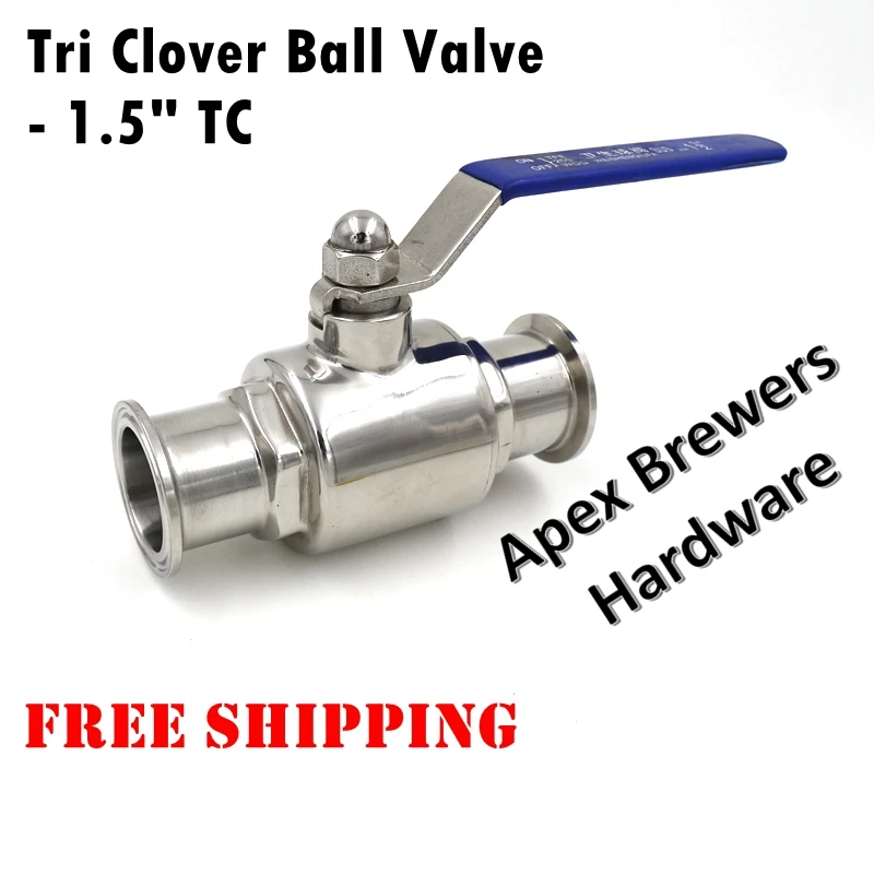 1," Три клевера 2 шт экономичный шаровой клапан, полный порт, домашняя пивоварня оборудование