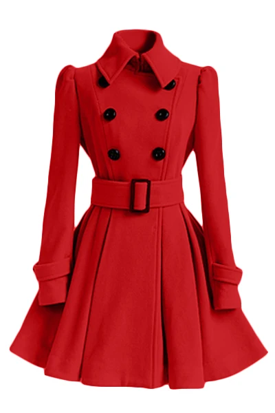 Модное высококачественное Европейское Зимнее пальто Тренч с пряжкой и поясом двубортное Пальто повседневные платья с длинными рукавами