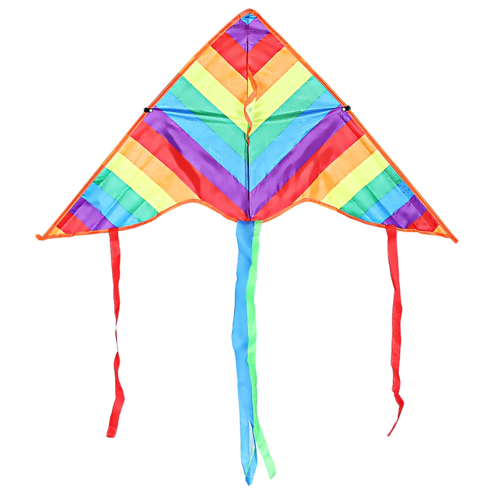 46inches Rainbow Chinese Flying Kite Toy Outdoor Sports Children Gift