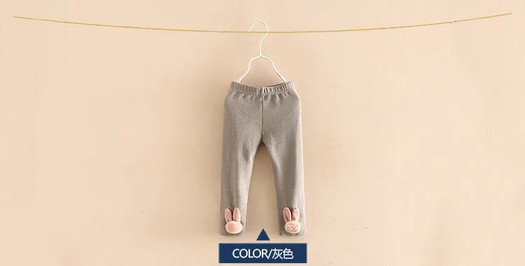 2018 Spring Autumn Free Shipping Child Baby Clothing Solid Color Long Trousers Pants Baby Rabbit Kids Children Girl Leggings (7)