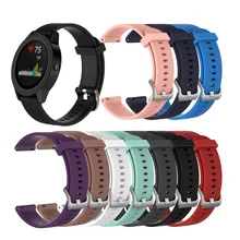 10 шт. L/S цвет плед мягкий сменный силиконовый ремень для Garmin vivoactive3 vivomove HR умный Браслет для GARMIN Vivoactive 3