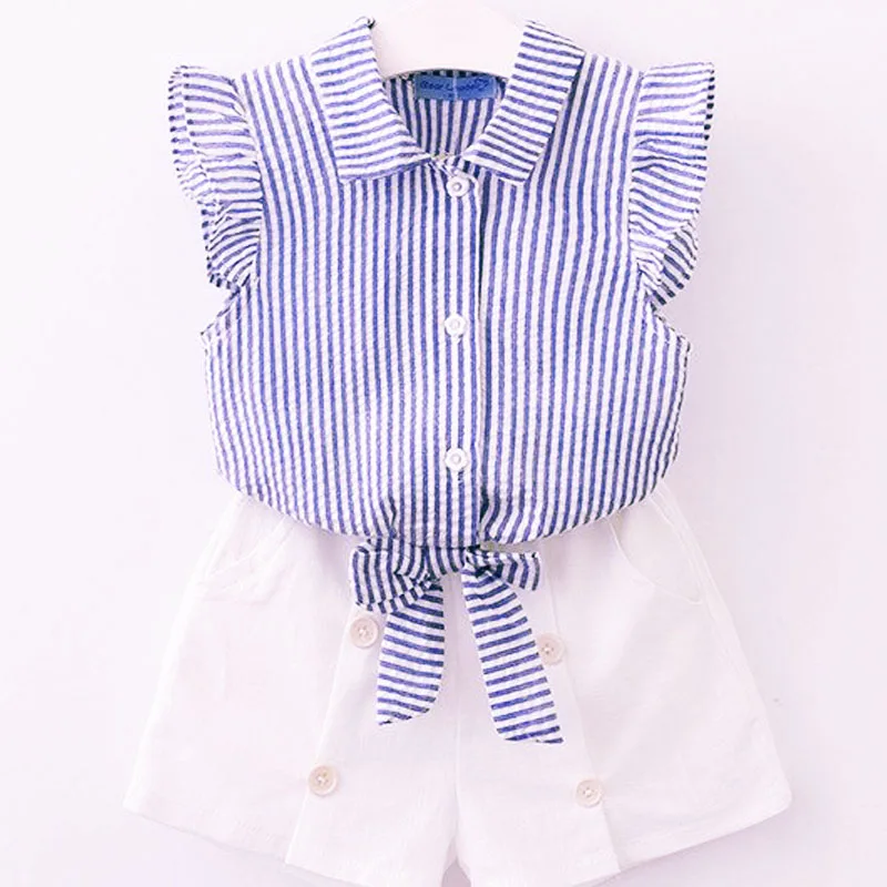 

Girls Clothing Set 2019 Summer Kids Clothes Floral Chiffon Halter+Embroidered Shorts Straw Children Clothing Kids Clothes Girls