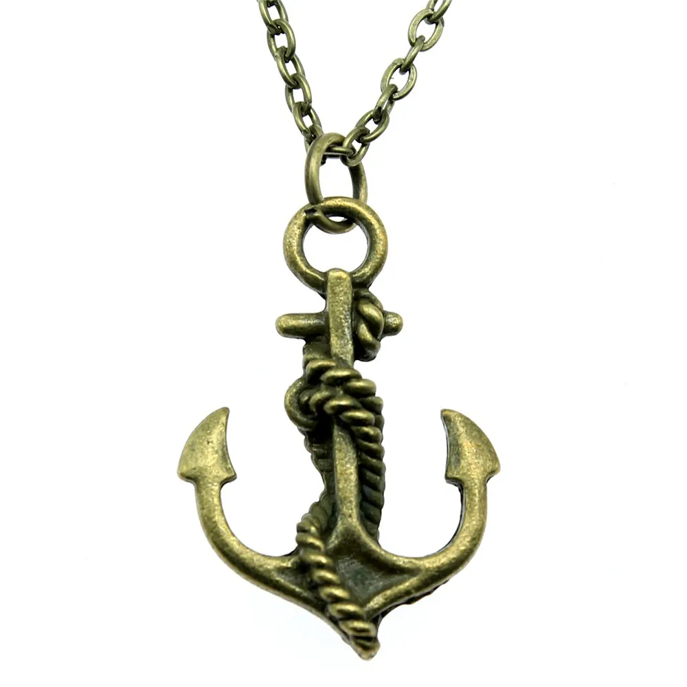 Anchor Charms Pendant Necklace Vintage Anchor Necklace Anchor Necklaces