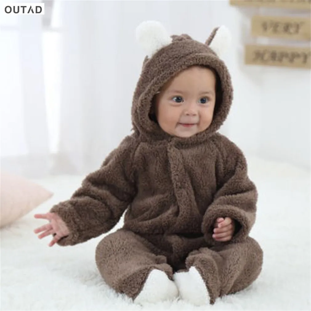 

Baby Rompers Newborn Infant Baby Cartoon Cute Animal Shaped Romper Long-sleeved Jumpsuits Baby Clothes Hooded Cute Clothing Hot