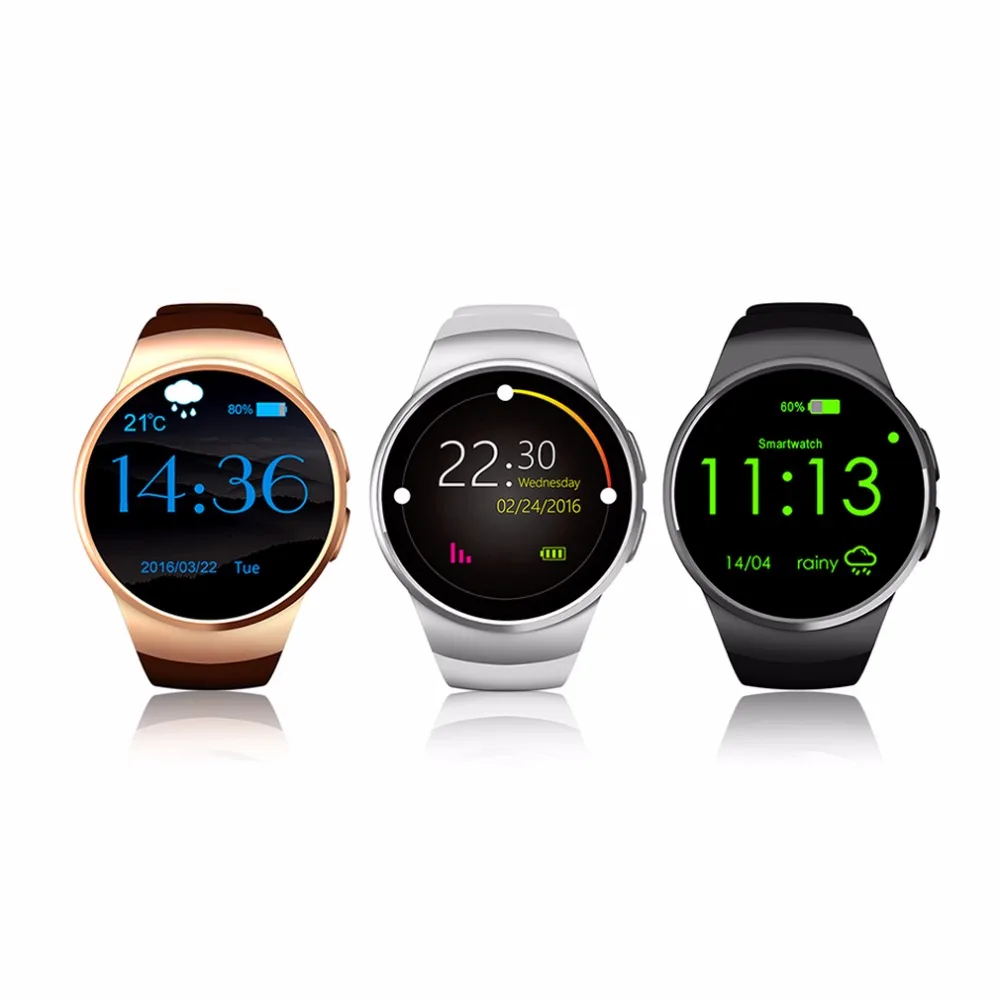Bluetooth Smart Watch Phone KING WEAR KW18 Sim TF Card Heart Rate font b Smartwatch b