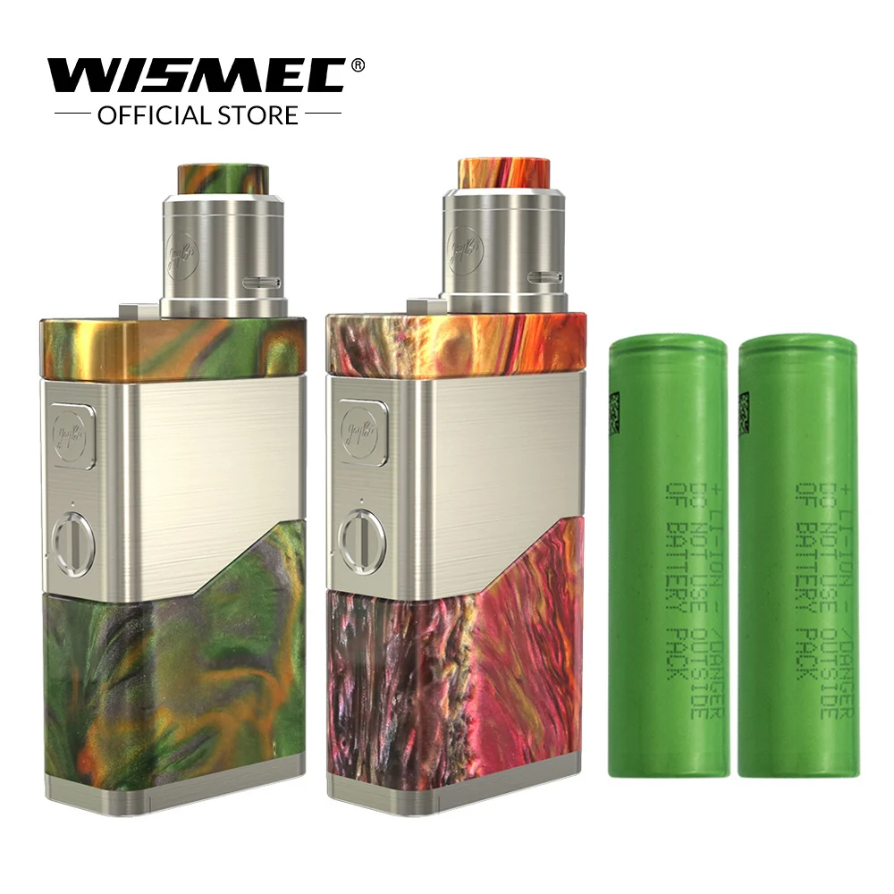 

[Official Store] WISMEC LUXOTIC NC Kit with Guillotine V2 RDA Tank 250W Mod with Dual 18650 Battery Premade Clapton coil e cigs