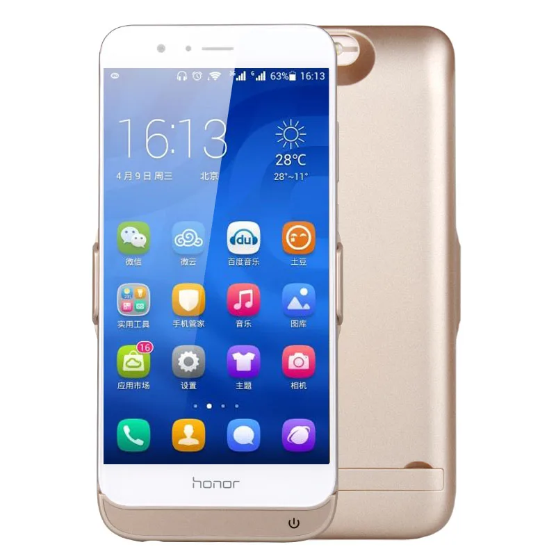 

Luxury Ultra-thin Battery Case Smart Backup Battery External Battery For Huawei Honor V9 8000 mAh With Invisible Bracket