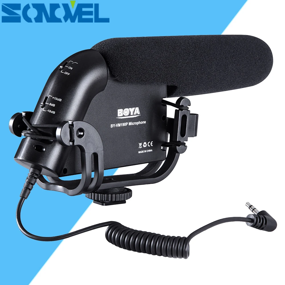 BOYA BY-VM190P 3.5mm MIC Camera Stereo Video Condenser Shortgun Microphone for Canon Nikon Pentax DSLR Video Camera Camcorder цена BOYA BY-VM190P 3.5mm MIC Camera Stereo Video Condenser Shortgun Microphone for Canon Nikon Pentax DSLR Video Camera Camcorder цены онлайн