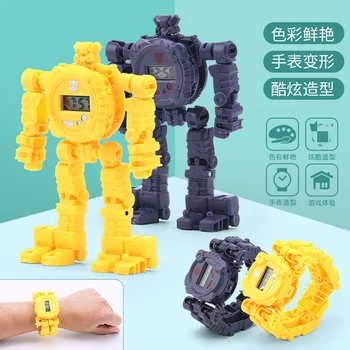 

90s Hot!!!!Children's Cool Electronic Watches Cartoon King Kong Robot Puzzle Toys Creative Small Gift Toys