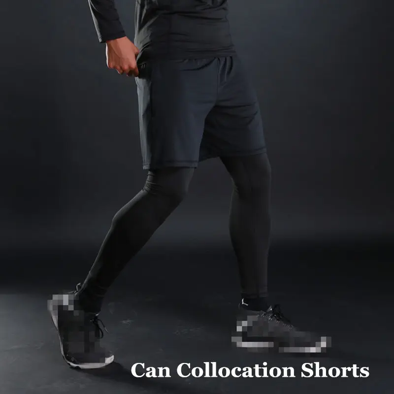 Колготки для бега, мужские Леггинсы для фитнеса, компрессионные штаны для бега, для спортзала, дышащие, обтягивающие, для йоги, бега, бодибилдинга, спортивная одежда