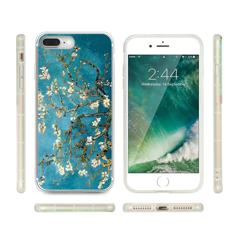Чехол KISSCASE с рисунком звездной ночи маслом для Samsung Galaxy A5 A7 A3 2016 2017 мягкий чехол из