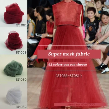 

3meters Soft tull Nylon mesh fabric encryption American net gauze Swiss net fabric for wedding dress clothing accessories JPY92