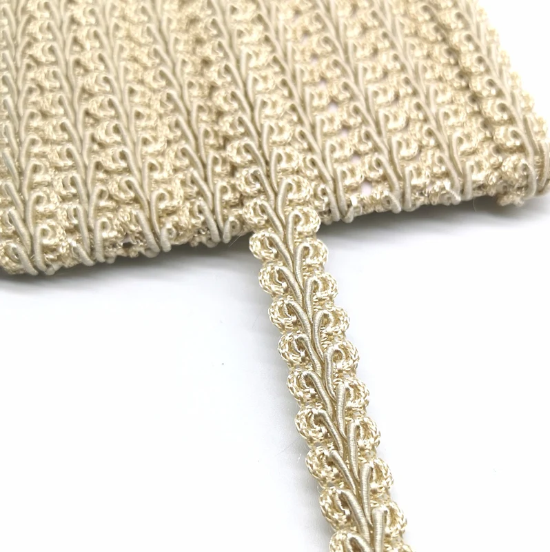 Lace Sewing Accessories 2 yards Lace Ribbon Centipede Braided DIY Craft Wedding Decoration Fabric Curve