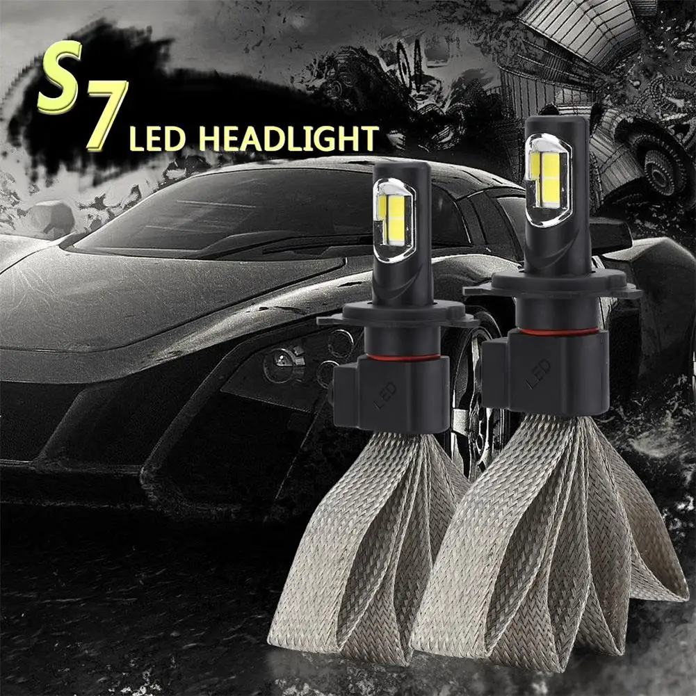 BEESCLOVER 2 шт. H4 сменная лампа для фар S7 Автомобильный светодиодный сигнальный фонарь универсальное применение z30
