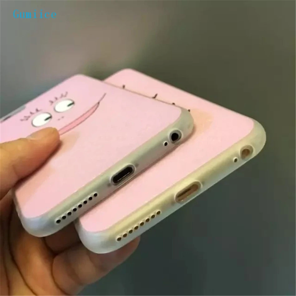 Gumiice телефона Чехлы для iPhone 6/6S мультфильм улыбка скороговоркой шелковые линии
