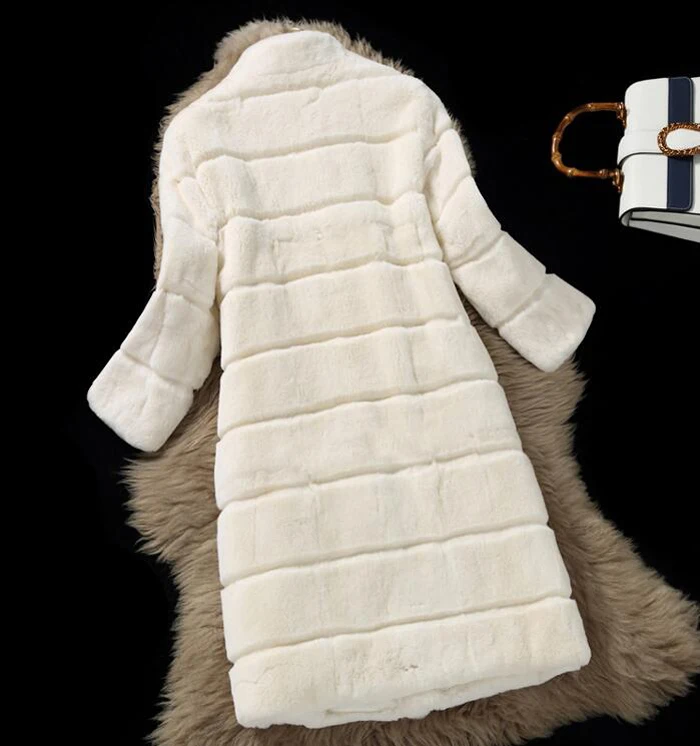 Новинка,, настоящая цена, натуральный мех, пальто для женщин, мех кролика, куртка с стриженным воротником, wsr466