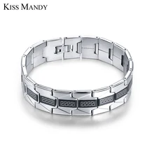 KISS MANDY New Fashion Bracelets Fashion Jewelry for Men 316L Stainless Steel Bracelets FB10