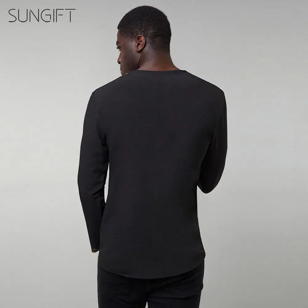 Мужская рубашка с длинным рукавом SUNGIFT Классическая в стиле Дашики треугольным