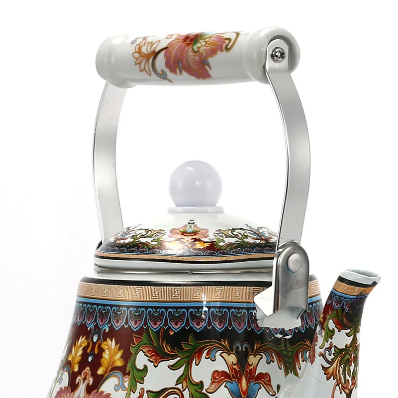 2.7L эмалированный чайник, традиционный китайский колокольчик, форменный горшочек, утолщенный чайник для воды, электромагнитная печь, газовый горшок