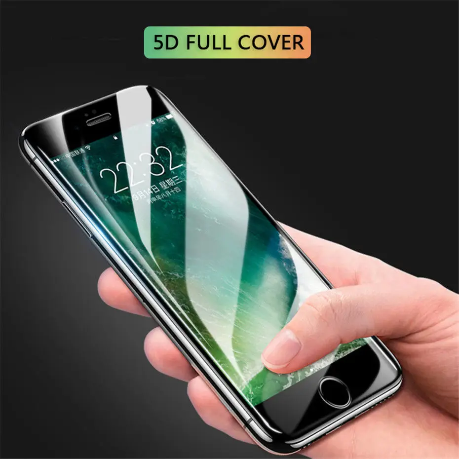MOUSEMI Protective Glass For iPhone 6 6s 7 X XR XS MAX 8 Plus Screen Protection 5D Full Cover Tempered Glass On The For iPhone 6 (1)