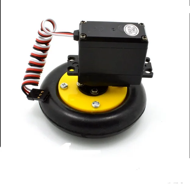 

DS04-NFC Dc gear motor + tire:360 degree steering gear lzx