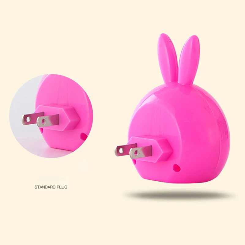 US-Plug-Cartoon-Rabbit-LED-Night-Light-AC110-220V-Switch-Wall-Night-Lamp-baby-feeding-bedroom (3)