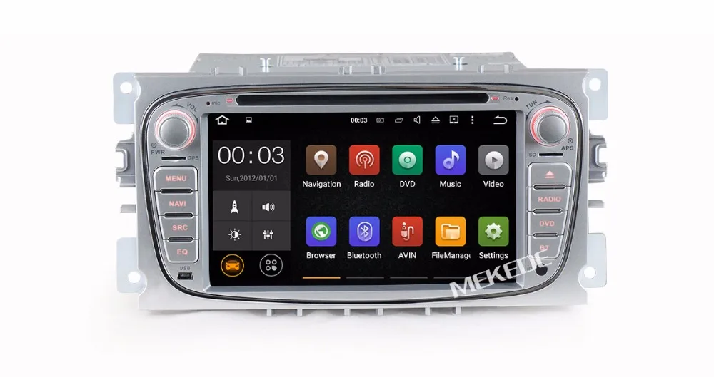 Perfect 2 Din 7Inch Android 7.1 2G RAM Car DVD Player For FORD/Mondeo/S-MAX/Connect/FOCUS 2 2008-2011 With 4G Wifi Radio GPS Bluetooth 14