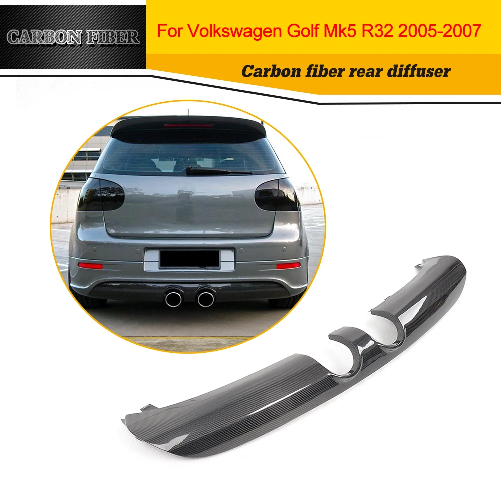 Golf MK5 Car Styling Carbon Fiber Racing Rear Diffuser Lip For