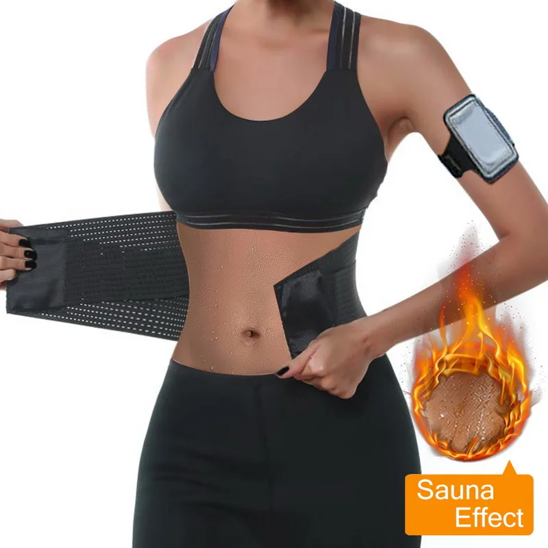 

Vertvie Women Waist Support High Elastic Waist Trimmer Belt Exercise Weight Loss Shaper Gym Fitness Belts With Phone Armband Bag