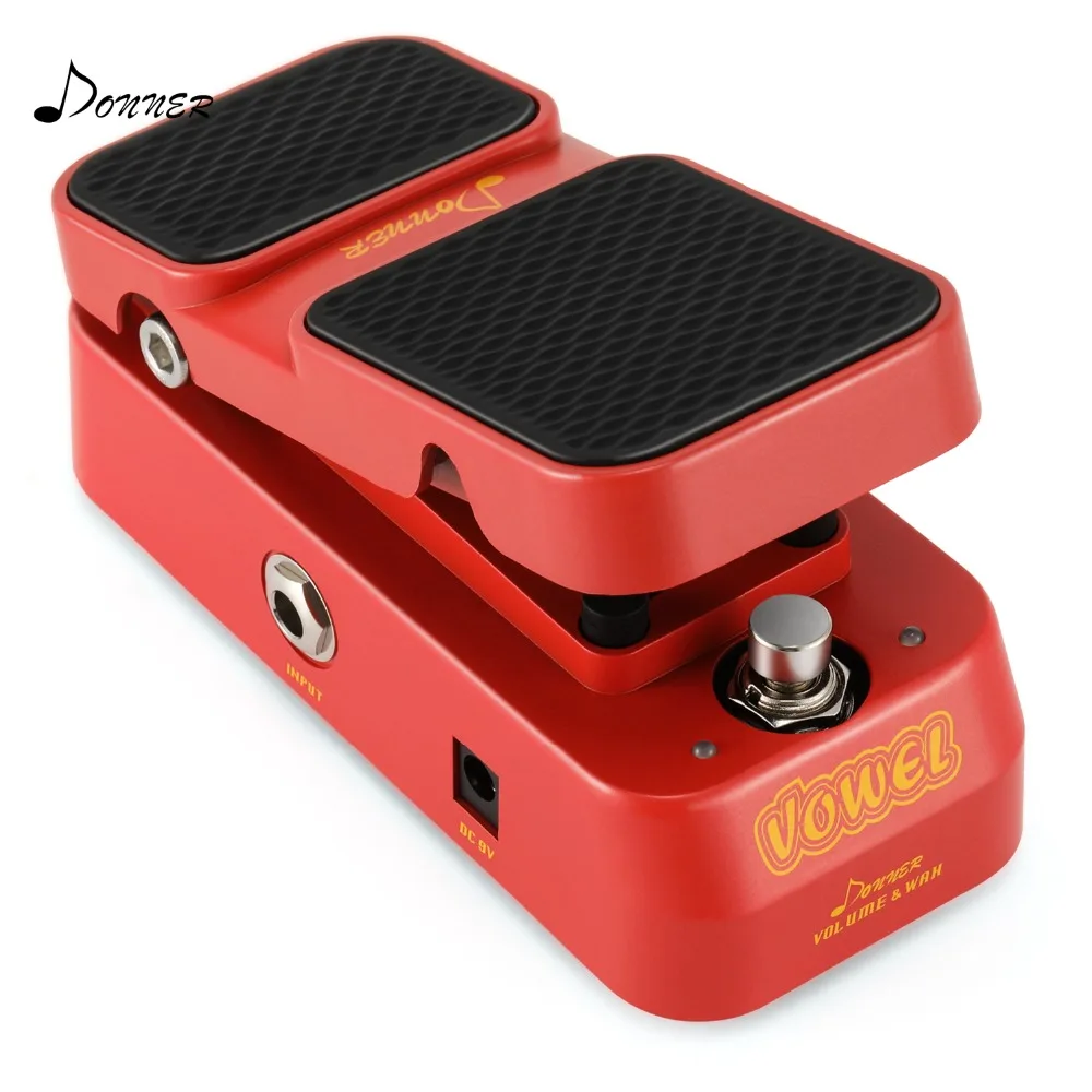 Donner 2 в 1 Vowel Mini Active Wah педаль с эффектом громкости для гитары | Спорт и развлечения