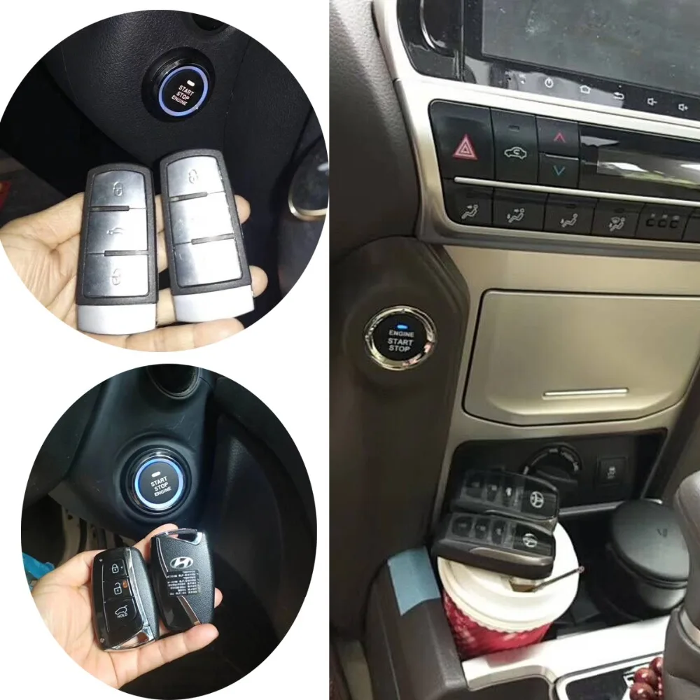 Для Toyota Sienna добавить кнопка запуска системы остановки и удаленной системы запуска ключа