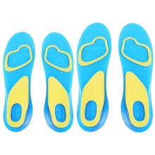 Silicon Gel Insoles Foot Care Plantar Fasciitis Heel Spur Running Sport Insoles Shock Absorption Pads arch