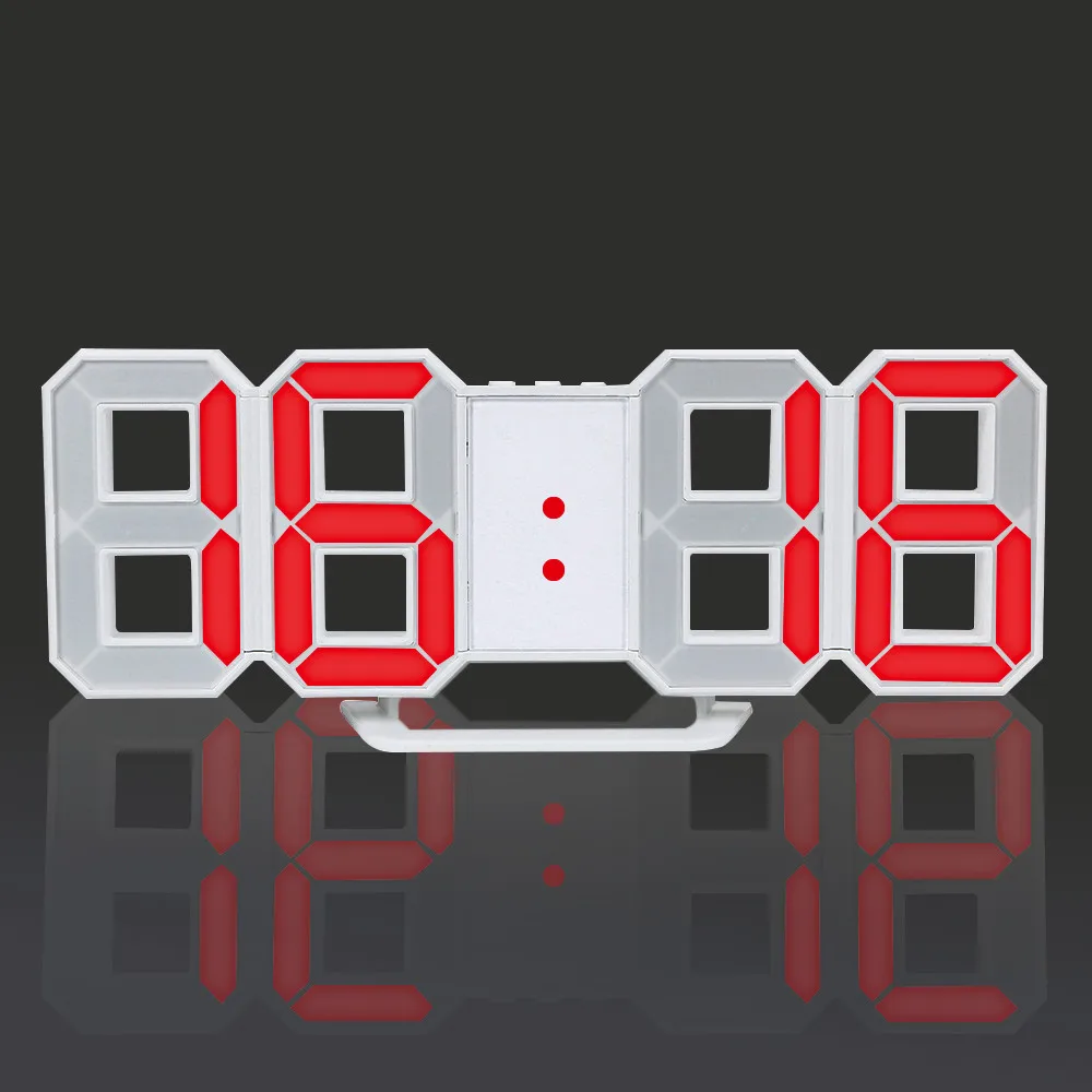 

DIY Modern Digital LED Wall Clock Table Night Wall Clock Alarm Watch For Home Living Room Office 12 or 24 Hour