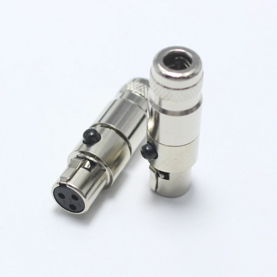 1 шт. Mini XLR 3 Pin Female jack маленький XLR 3 P Аудио разъем металлический микрофон разъем микрофонный адаптер для OD5mm кабель