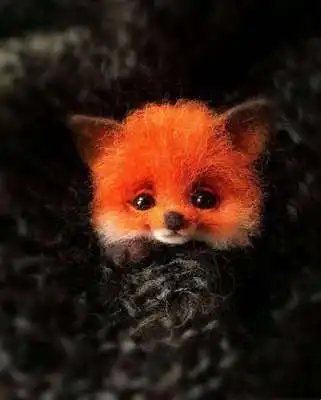 Войлок poke le Сделай Сам ручной работы материал сумка кошка лиса собака добермана енот животное брошь материал сумка - Цвет: CC577