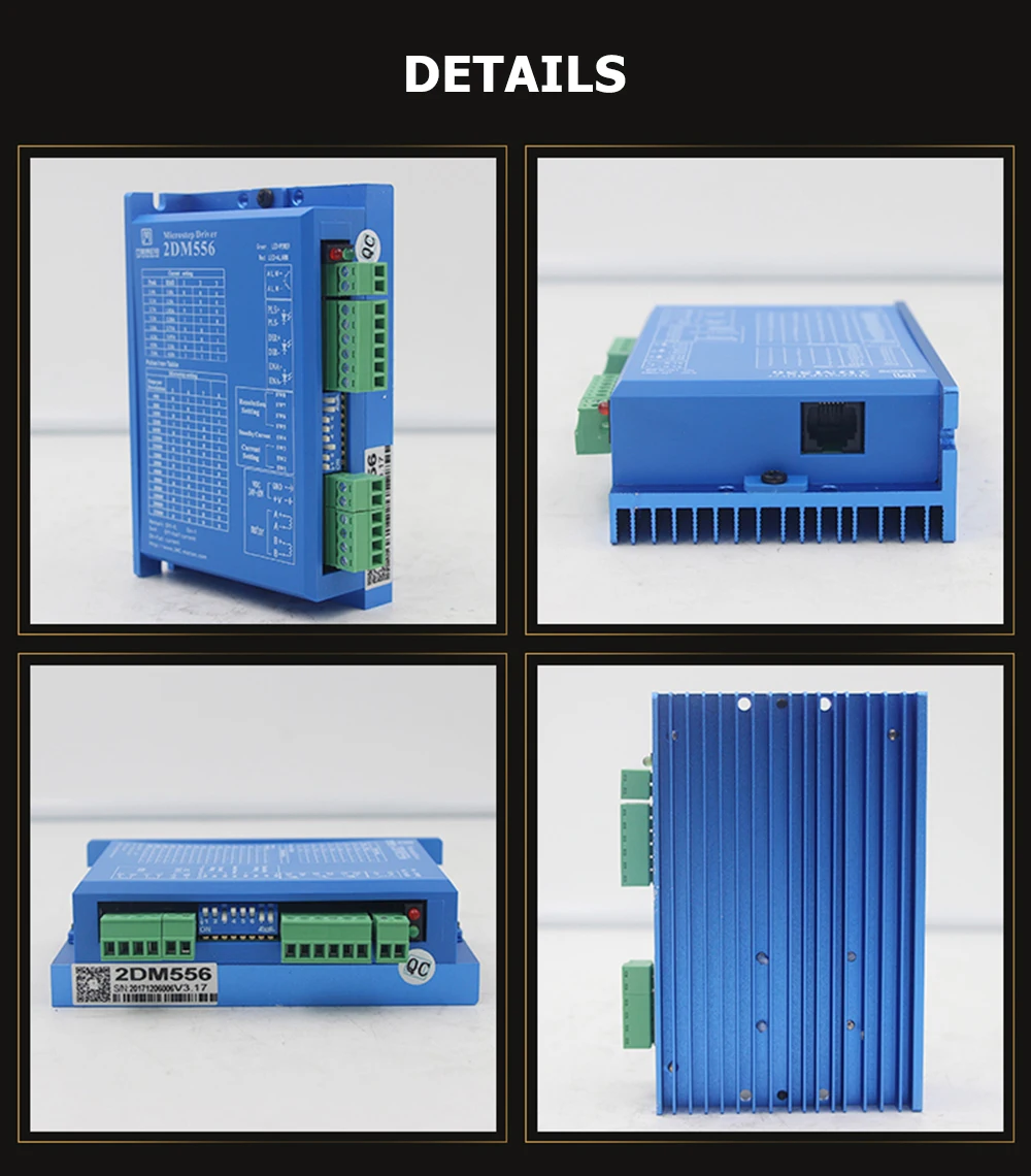 3 2DM556 2 phase NEMA23 stepper motor driver 32bit DSP DC36V 5.6A JMC replace leadshine DM556 Stepper Motor Driver