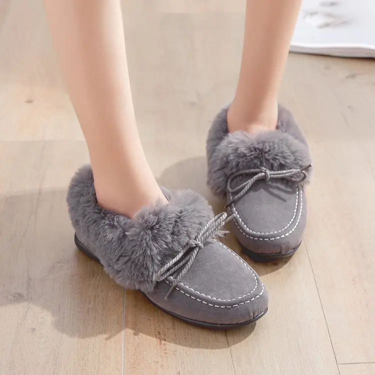 Boots 2019 Flat Ankle Boots For Women Winter Female Shoes Plus Velvet Snow Boots Botines Mujer Ladies Shoes dfc56