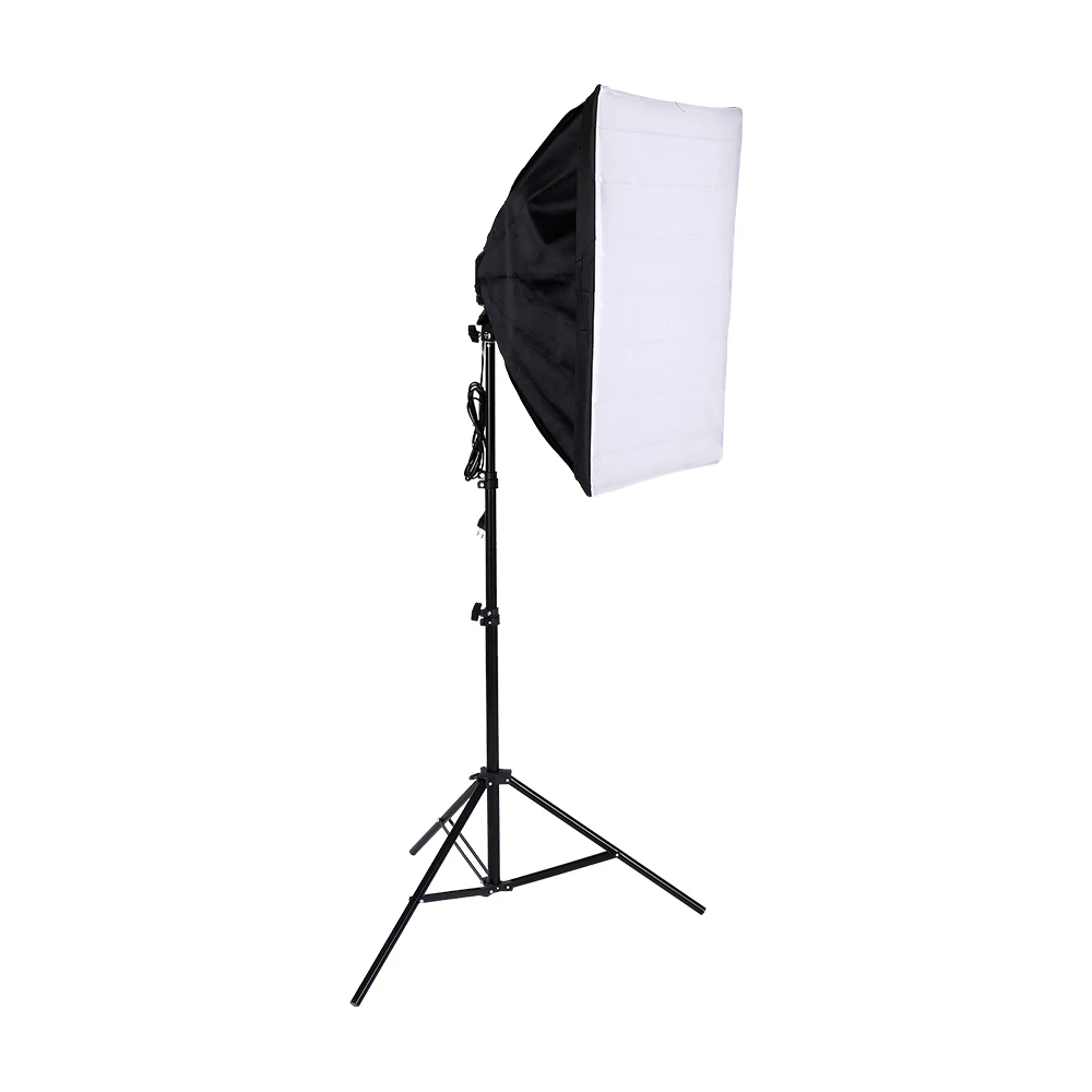 

Photo Studio Softbox Tent 50x70cm with Single Lamp Holder For Photographic E27 Continuous Lighting With light stand and 20w bulb