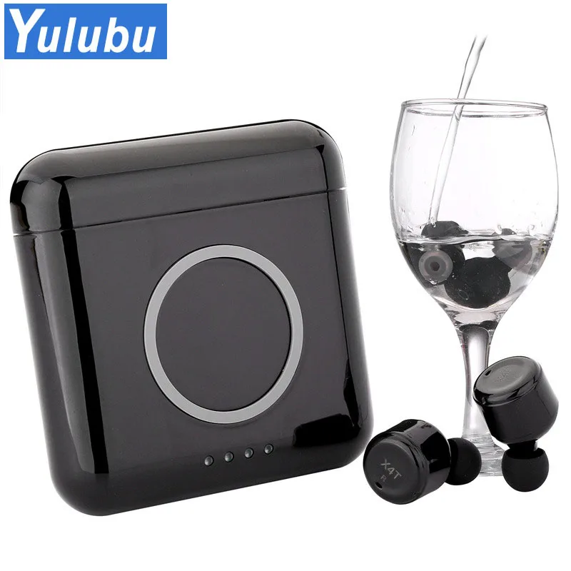 

Yulubu Latest Bluetooth Earphone X4T TWS Wireless charge 5200mAh box for mobile phone Touch Control for Android IOS