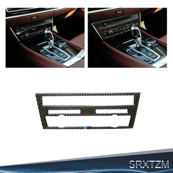 

SRXTZM For BMW F07 5 Series 535i 2010-2016 GT Carbon Fiber Car CD Control Panel Stickers CD Panel Frame Decorations Refit