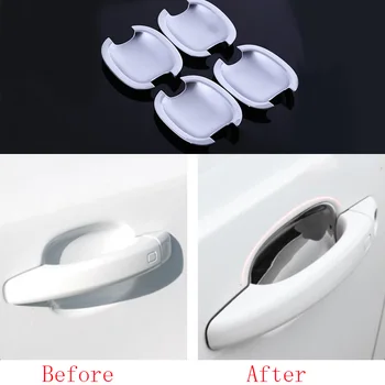 

4pcs Chrome Outer Door Open Handle Grand Bowl Cover Trim For Audi Q5 2009-2017