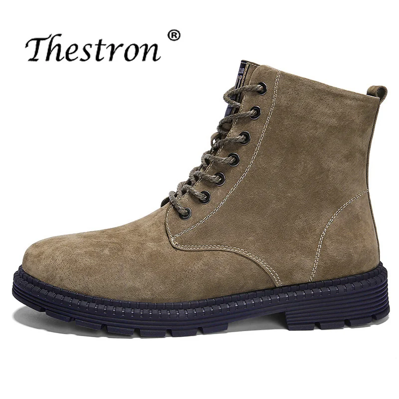 

2018 New Trend Winter Shoes for Men Warm Fur Work Boots Size Plus37-47 Casual Footwear Youth Comfortable Male Motorcycle Boots