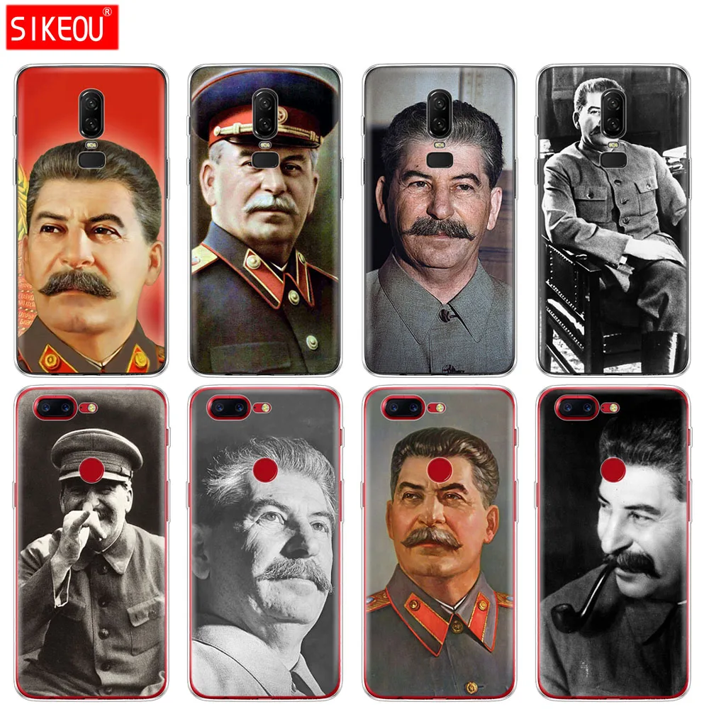 

silicone cover phone case for Oneplus one plus 6 5T 5 3 A3000 A5000 Russian Stalin Ussr