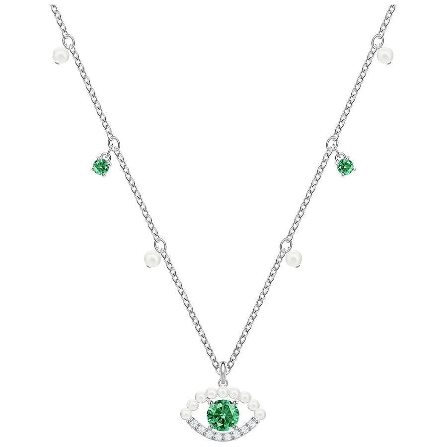 

2018 New Beauty Sexy Necklace LUCKILY Necklace Green Devil's Eye Classic Ball Women Jewelry Free Shipping 5429734