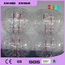 Free Shipping!1.0m 0.8mm PVC Best Quality Body Zorb Ball/Bubble Soccer/Inflatable Loopy Ball/Bumper Ball For Kids